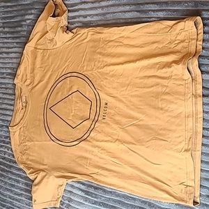 Volcom Size Large Tshirt golden brown.
